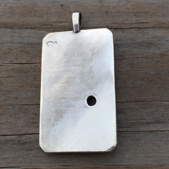 World Tarot Pendant Sterling Silver Lapis Lazuli - Picture 5 of 8